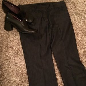 Express Editor Slacks in Dark Gray SZ 6L STRETCH